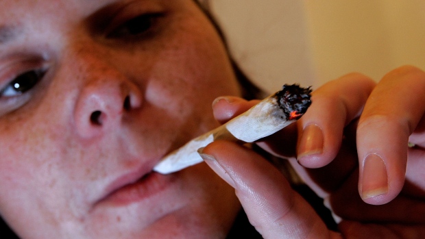 Stock photo of a marijuana smoker