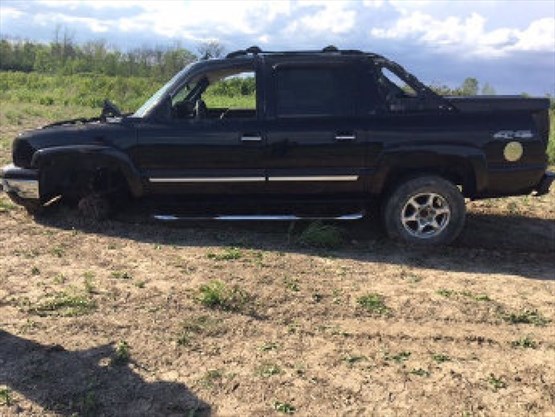 One of 75 stolen vehicles recovered by the Project Shutdown team at the Six Nations of the Grand River site.