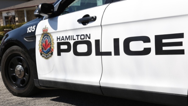 Closeup photo of a Hamilton Police cruiser