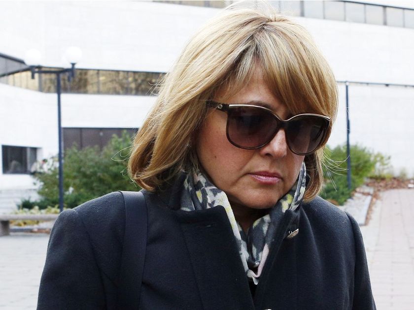 Dentist Christy Natsis is pictured outside an Ottawa court building in November, 2013.