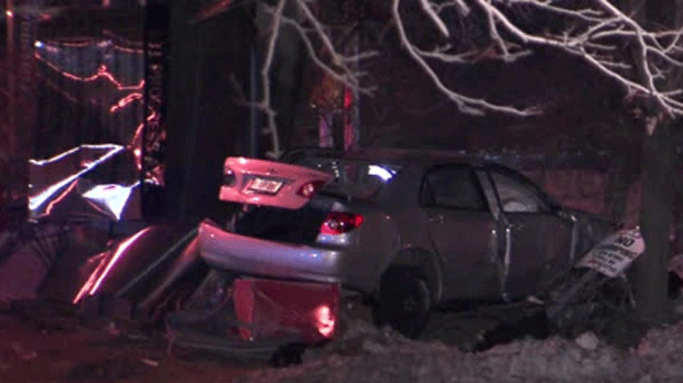Two people rushed to hospital after suspected impaired driving crash in Scarborough