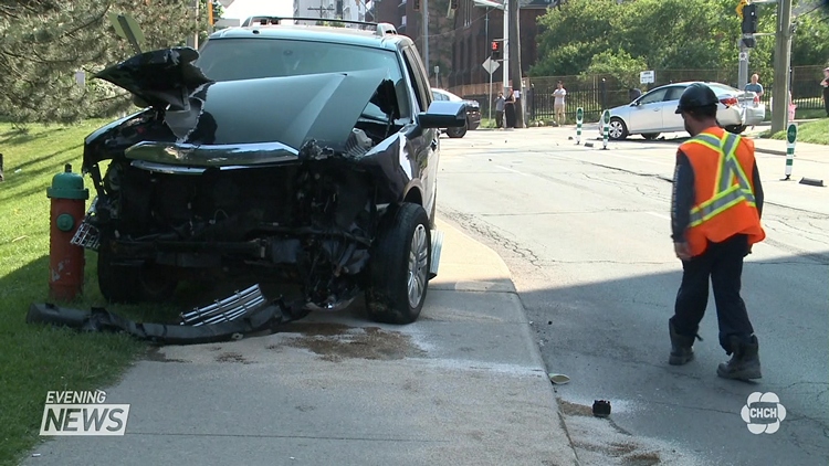 Multiple Crashes in Downtown Hamilton