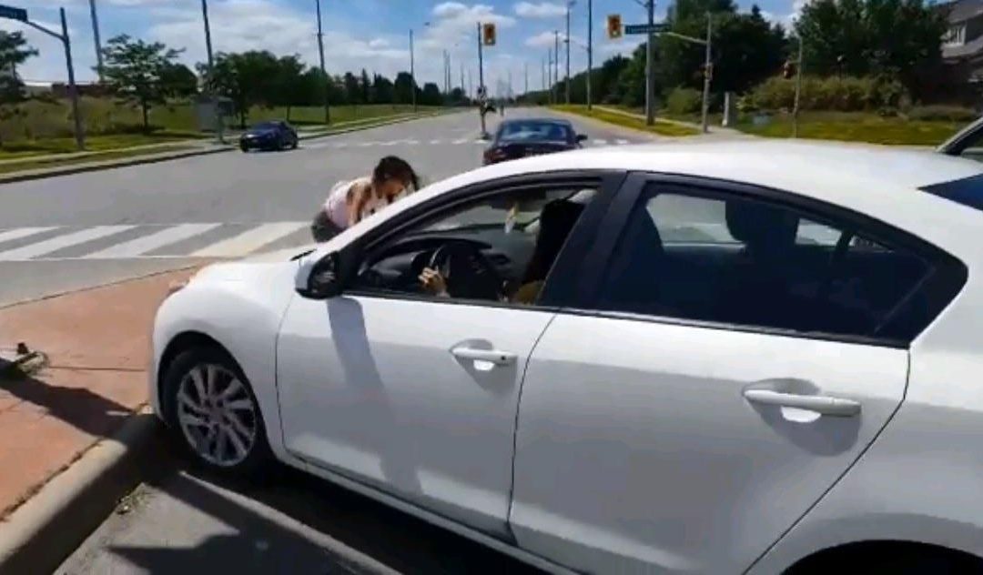 Video appears to show driver hitting woman in attempt to leave scene of collision in Brampton