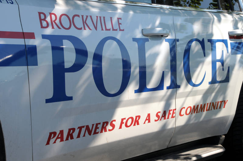 Brockville Police car door