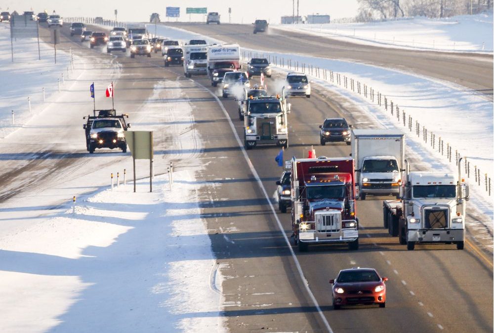 COPS: Get ready for traffic chaos when more than 100 semis roll into town to protest