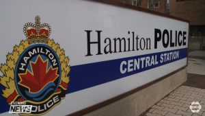 Hamilton Police central station sign