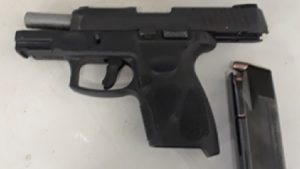 Handgun found during traffic stop