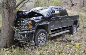 image of crashed truck