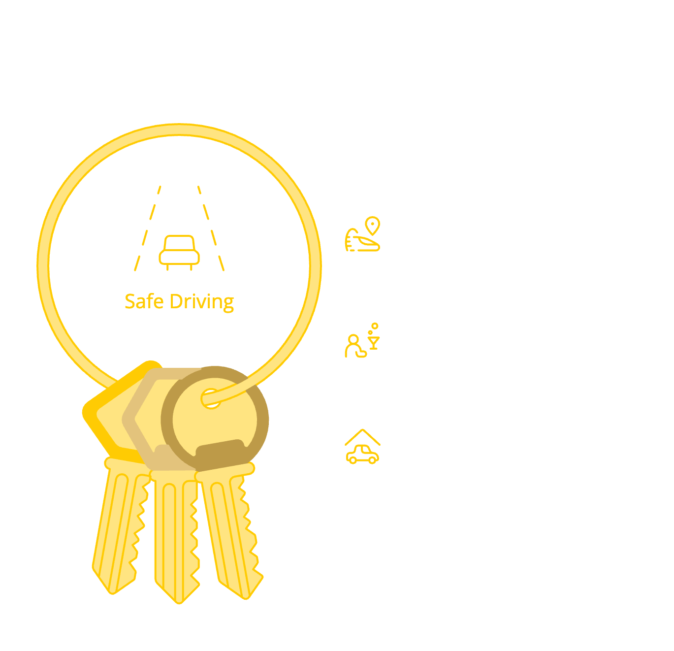 Graphic showing essential driving tips, including pre-trip planning, alcohol safety, and responsible post-trip decisions.