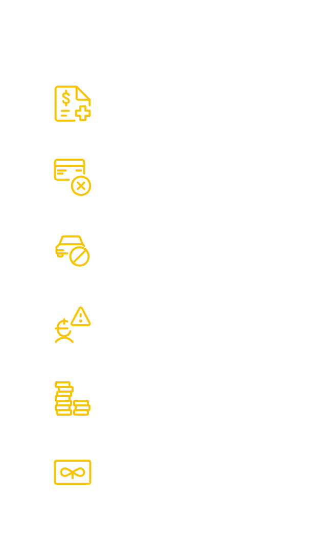 Infographic showing tools available when a fine is not paid by the due date.
